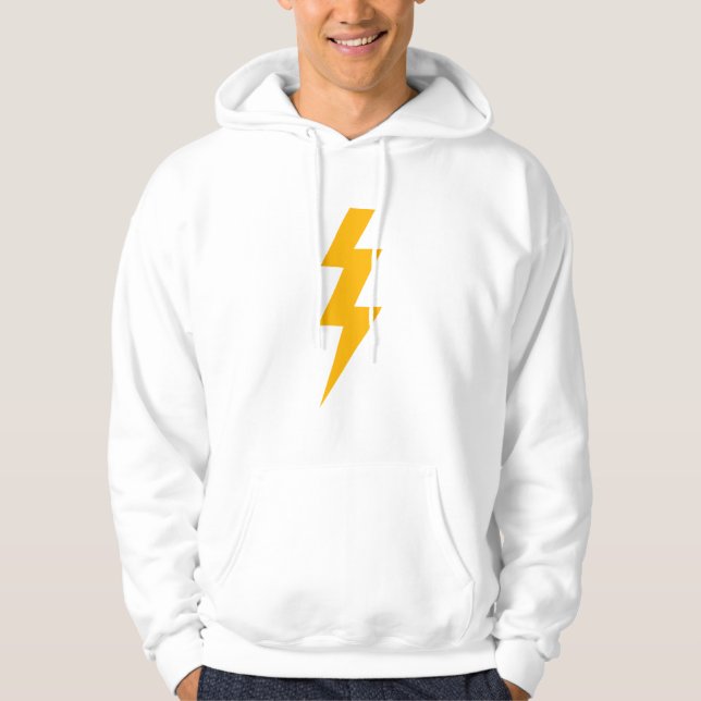 Lightning Bolt Yellow Hoodie (Vorderseite)