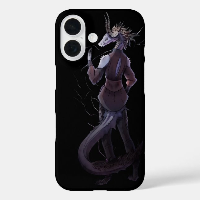 Lightning Dragon iPhone 16 Hülle (Rückseite)
