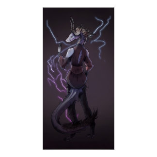 Lightning Dragon, licht draak Poster