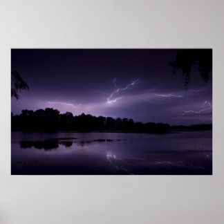 Lightning framed print 2 poster