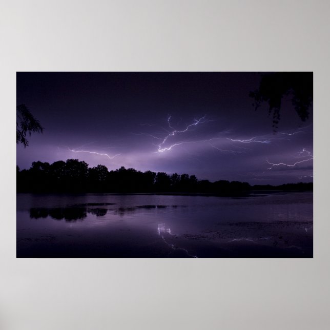 Lightning framed print 2 poster (Vorne)