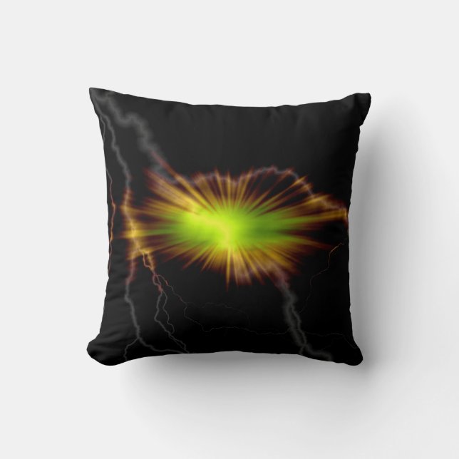 Lightning Imaginaire Art Design Coussin Abstrait (Recto)