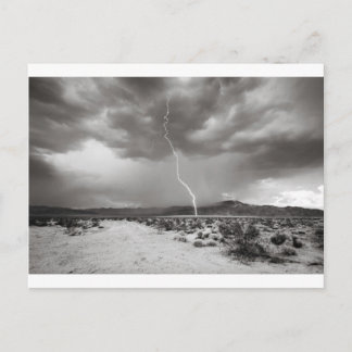 Lightning Joshua Tree B&W Postkarte