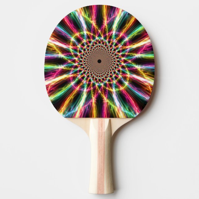 Lightning Rainbow Pong Paddle Tischtennis Schläger (Vorderseite)