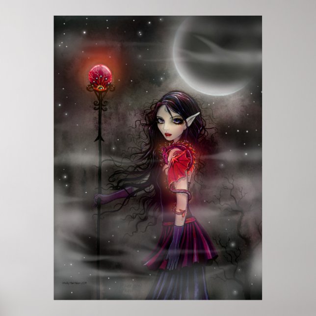 Lightning Stone Fantasy Dragon Poster (Vorne)