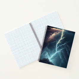 Lightning Storm Art Notebook Notizbuch