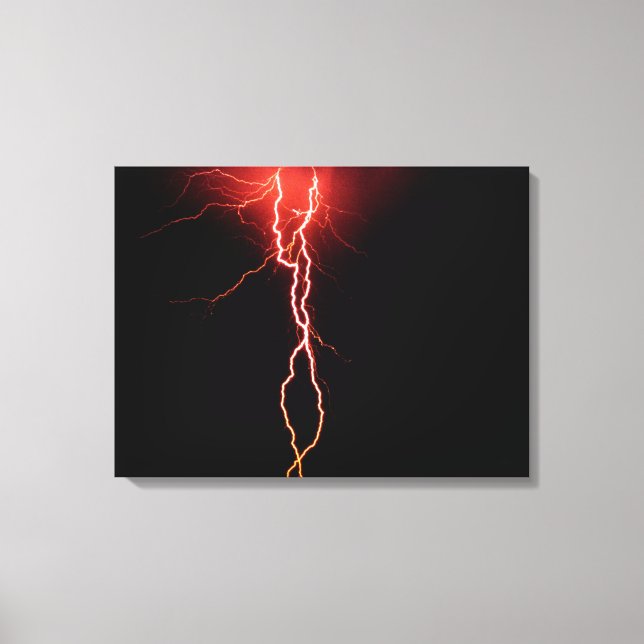 Lightning Strike umhüllte Leinwand (Vorderseite)