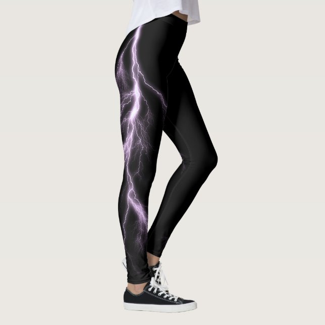 Lightning Strikes Spandex Leggings (Rechts)