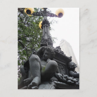 LightPost im Central Park New York City Postkarte