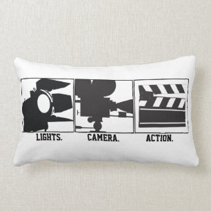 Lights.Camera.Action. Movie Maker-Kissen Lendenkissen