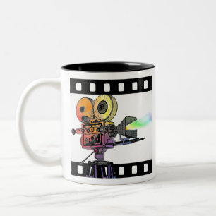 Lights Camera Action! Zweifarbige Tasse