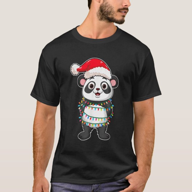 Lights Panda Wearing Panda T-Shirt (Vorderseite)
