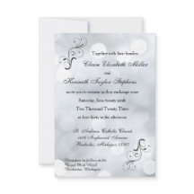 Lights Snow Glitzer Glitzern-3x5Wedding Einladung