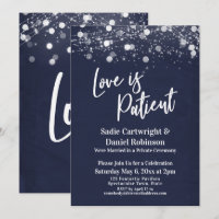 Lights Textured Liebe ist Patient Navy Empfang