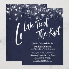 Lights Textured Wir tippten den Empfang der Knot N Einladung
