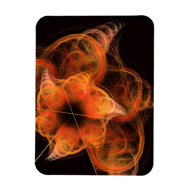 Lightseeing Abstrakt Art Premium Magnet (Vertikal)