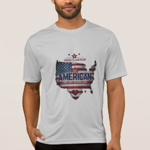 Lightweight USA Flag Map Shirt
