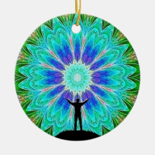 Lightworker Farbliche Geometrie Mandala Muster Keramik Ornament