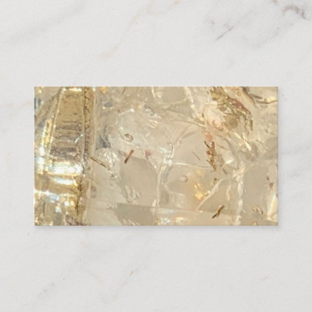 Lightworker Gold Marmor Spirituelle Visitenkarten Visitenkarte (Vorderseite)