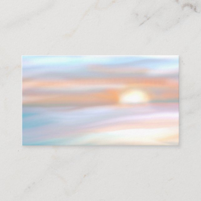Lightworker Sunset Cartes de visite spirituels (Devant)