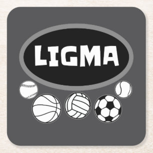 Ligma Balls Funny Meme und Sarcastic Gaming Spaß Rechteckiger Pappuntersetzer