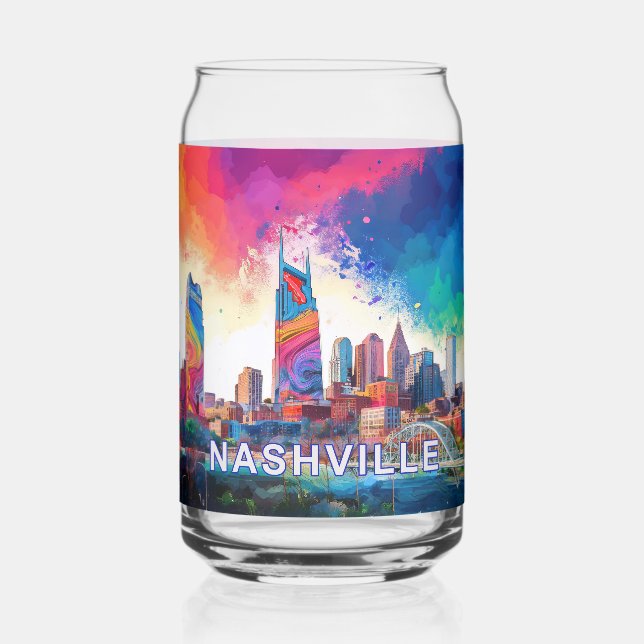 Ligne aérienne colorée de Nashville (Verso)