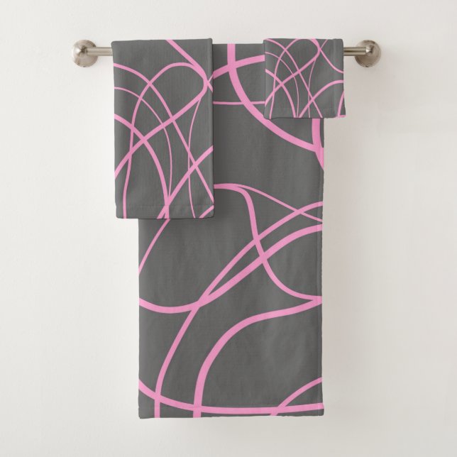 Ligne Art : rose sur gris (En situation)