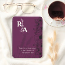 Ligne artistique florale violette Monogram & verse