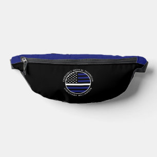 Ligne blanche mince personnalisée USA Drapeau EMS