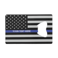 Ligne bleue mince - Drapeau américain personnalisé