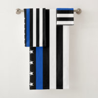 Ligne bleue mince moderne Officier de police perso