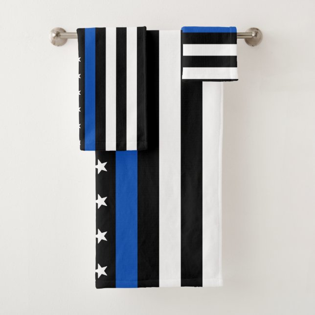 Ligne bleue mince moderne Officier de police perso (En situation)