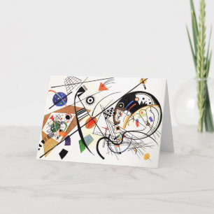 Ligne carte de voeux de Kandinsky Tranverse
