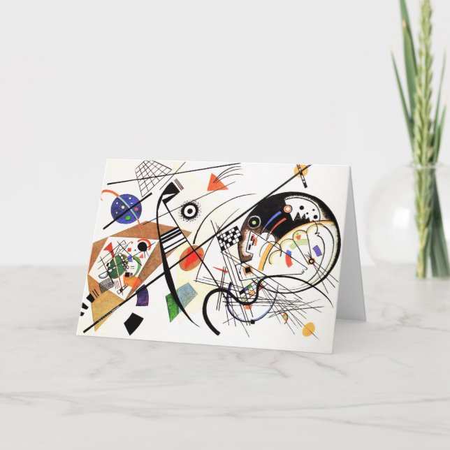 Ligne carte de voeux de Kandinsky Tranverse (Devant)