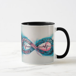 Ligne d'amour et de vie infinie - Mug combo