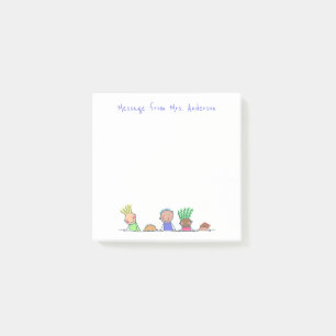 Ligne des enfants Personnaliser les notes post-it