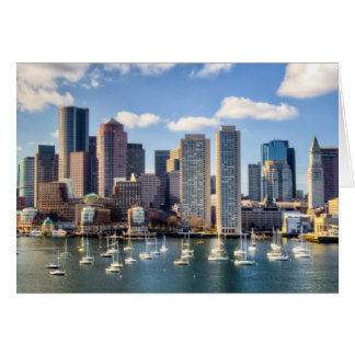 Ligne d'horizon de Boston en bord de mer