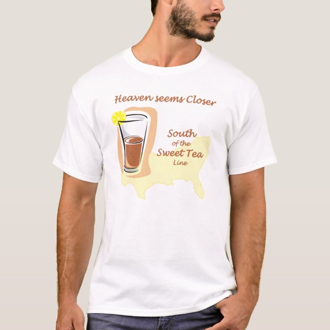 Ligne douce T-shirt de thé (Devant)