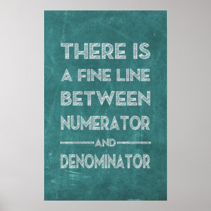 Ligne fine - Poster en mathématiques