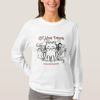 Ligne long T-shirt de ch Kitty de douille de danse