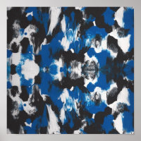LIGNE, NOIR POSTER ABSTRAIT IDÉAL POUR STUDIO OU C