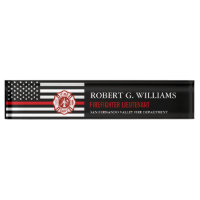 Ligne rouge mince plaque signalétique faite sur