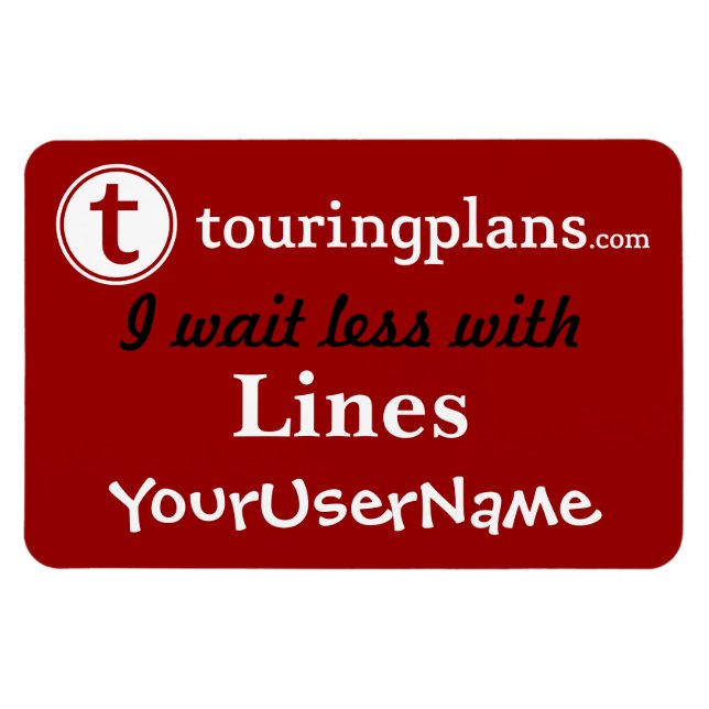 Ligne Voiture & Resort Porte Magnet (Rouge) (Horizontal)