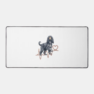 Lignée de battement de coeur de chien Afghan Hound