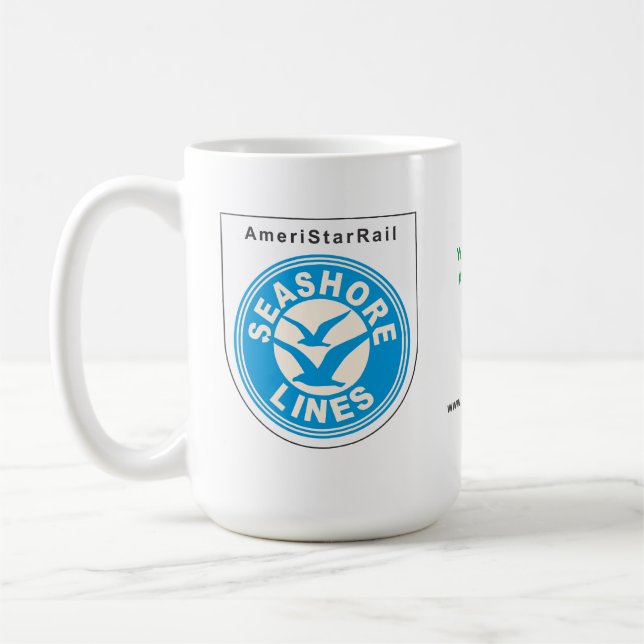 LIGNES DE MER (COFFRE BLANC) MUG (Gauche)