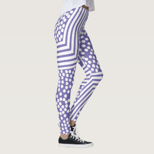 Lignes de points Polka funky Leggings gras