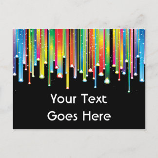 Lignes de séchage de la carte postale de peinture