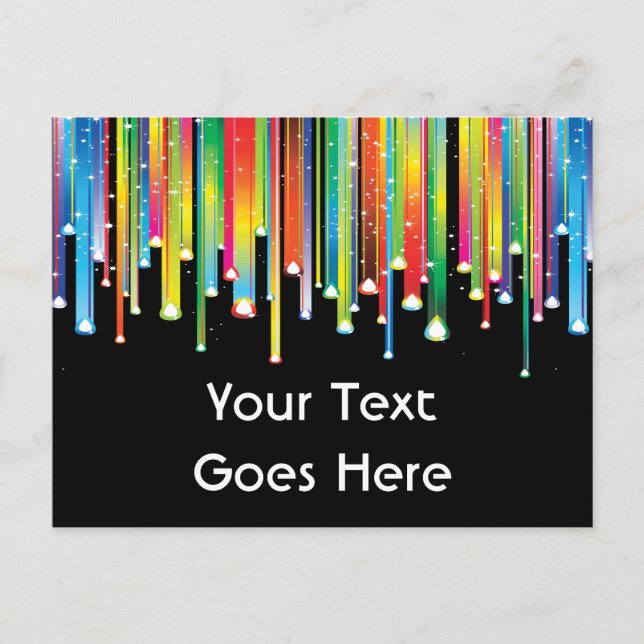 Lignes de séchage de la carte postale de peinture (Devant)