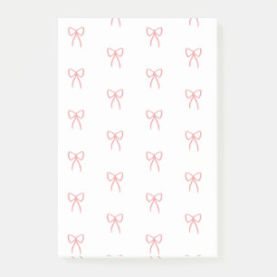 Lignes de vaches dans Coquette Pink Post-It Notes