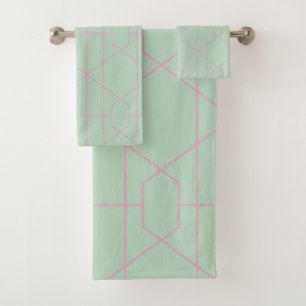 Lignes géométriques verte et rose de la Monnaie